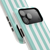 Teal Beach Stripe Case
