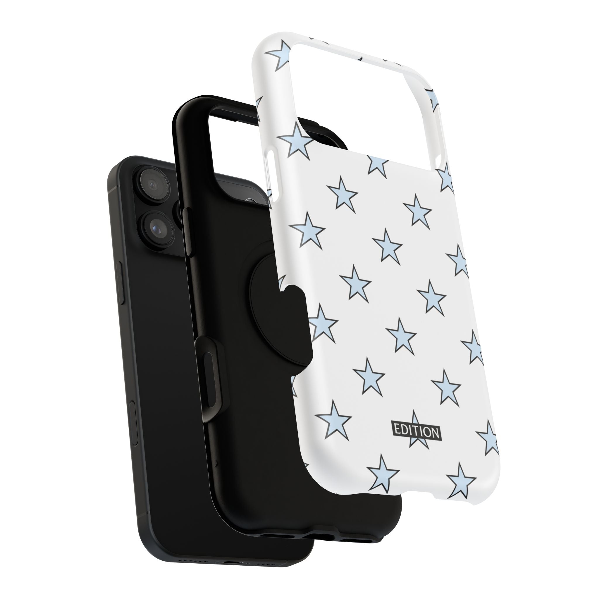 Blue and White Star Case