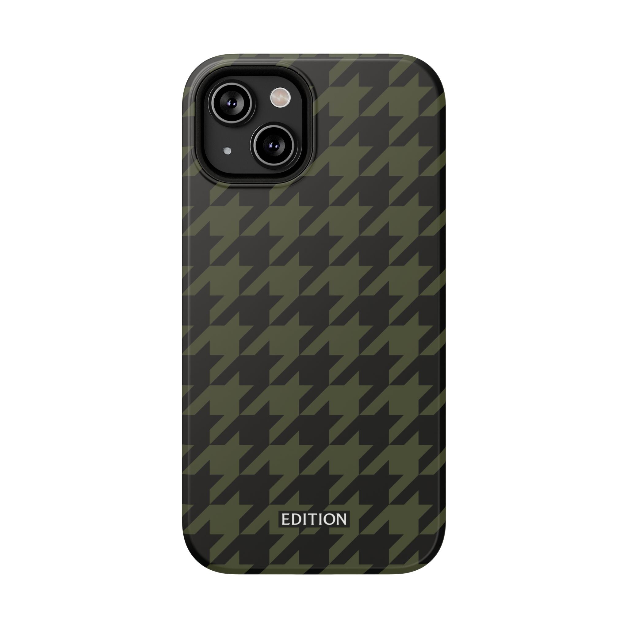 Army Green Houndstooth Case