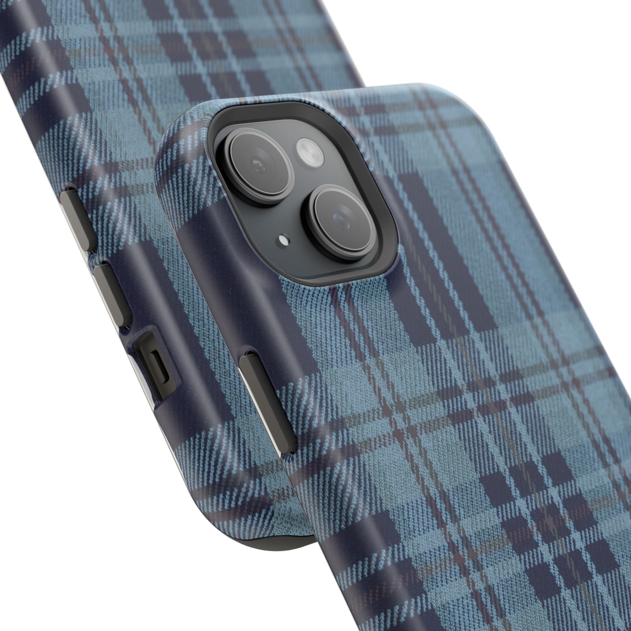 Navy Plaid Case