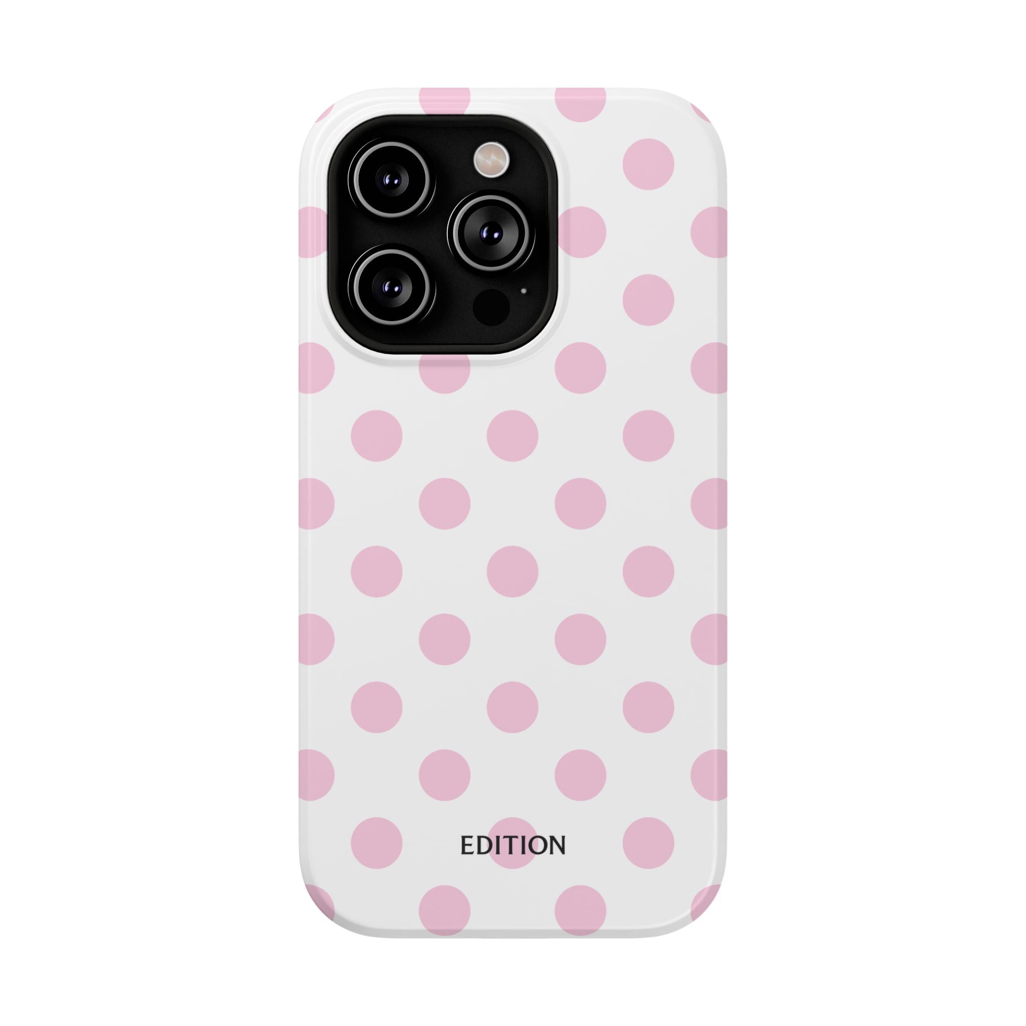 Pink and White Polka Dot Case