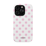 Pink and White Polka Dot Case