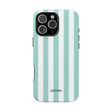 Teal Beach Stripe Case