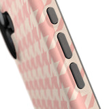 Peach Cream Houndstooth Case