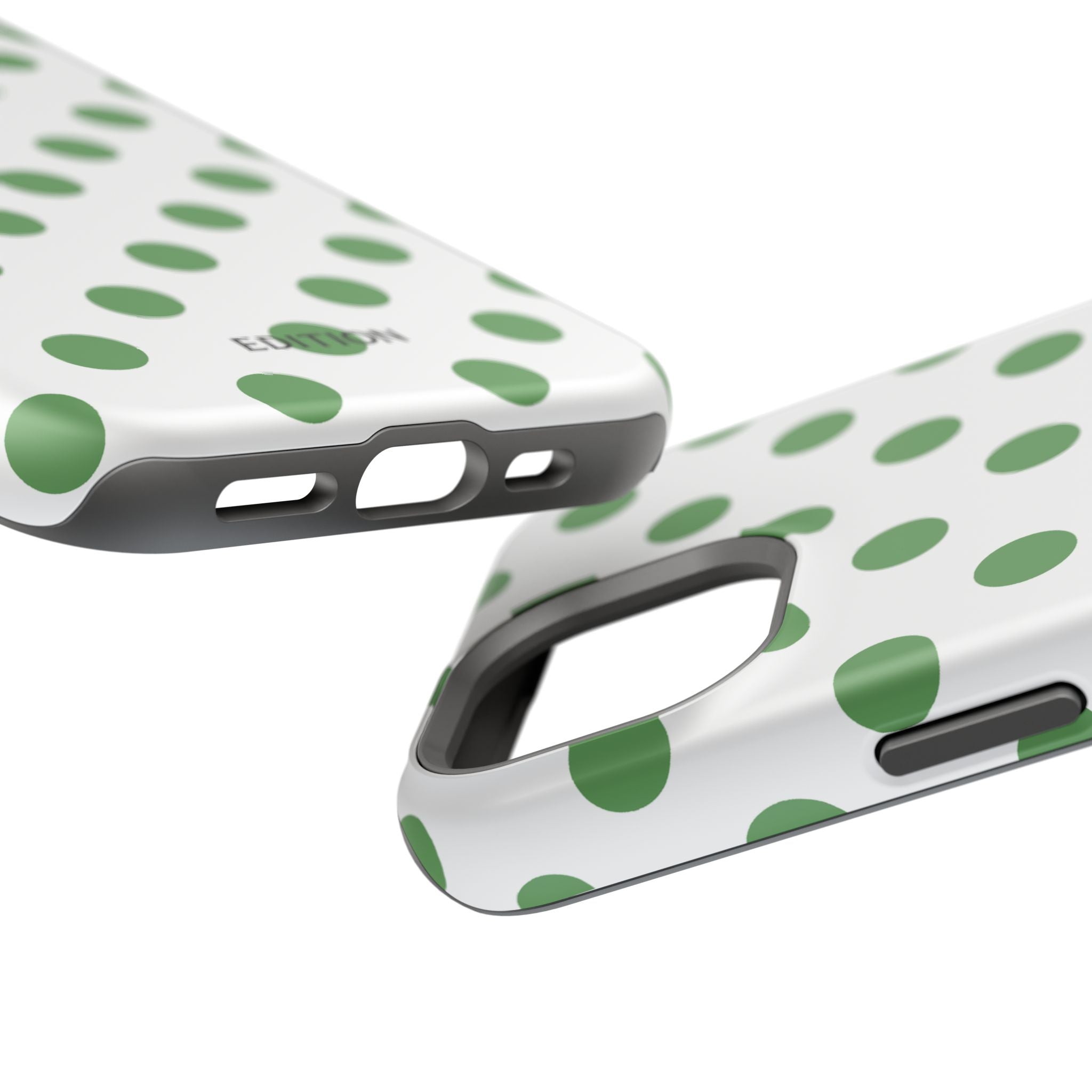 Green and White Polka Dot Case