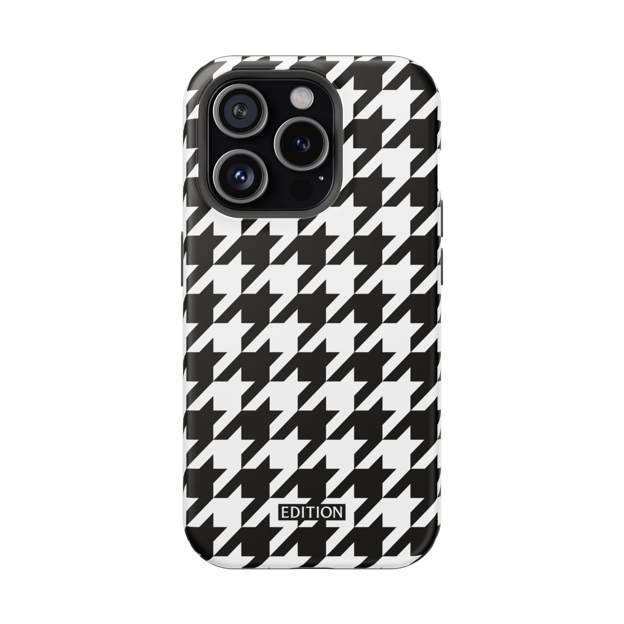 Black and White Houndstooth Case