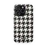 Black and White Houndstooth Case