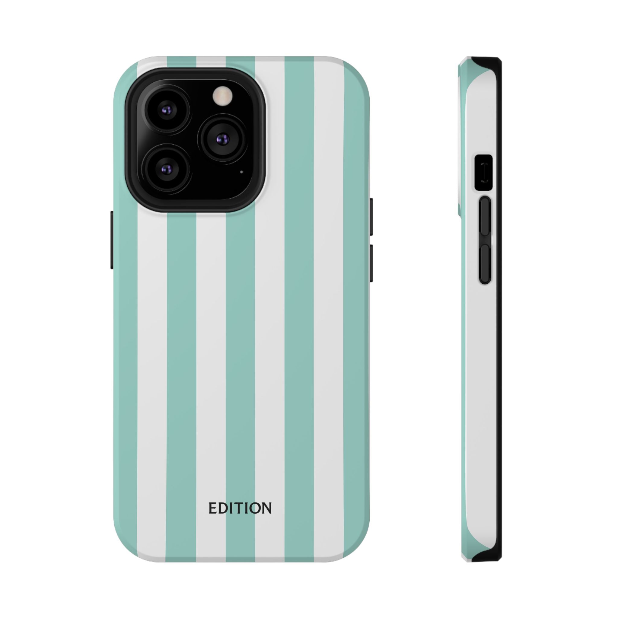 Teal Beach Stripe Case
