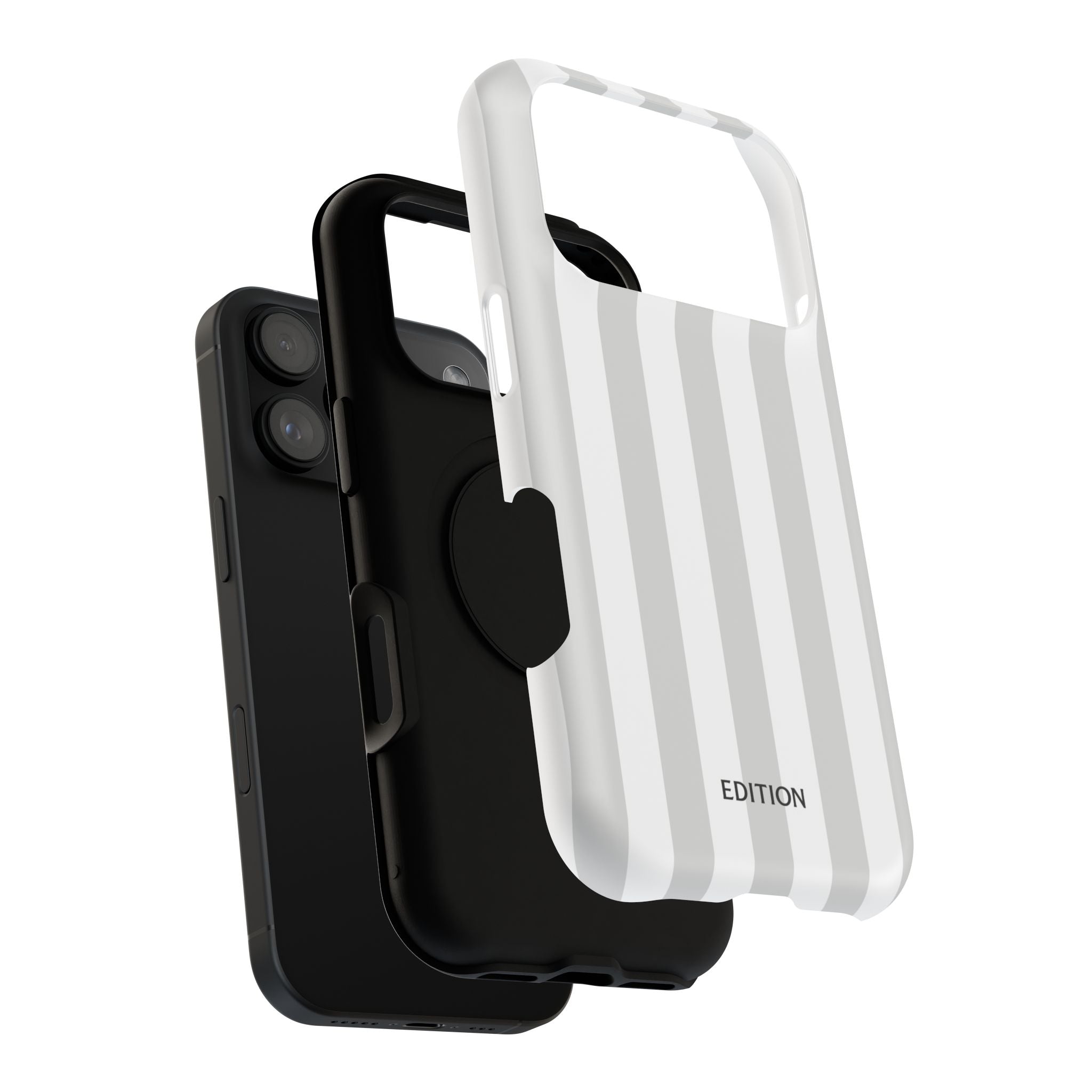 Grey Beach Stripe Case