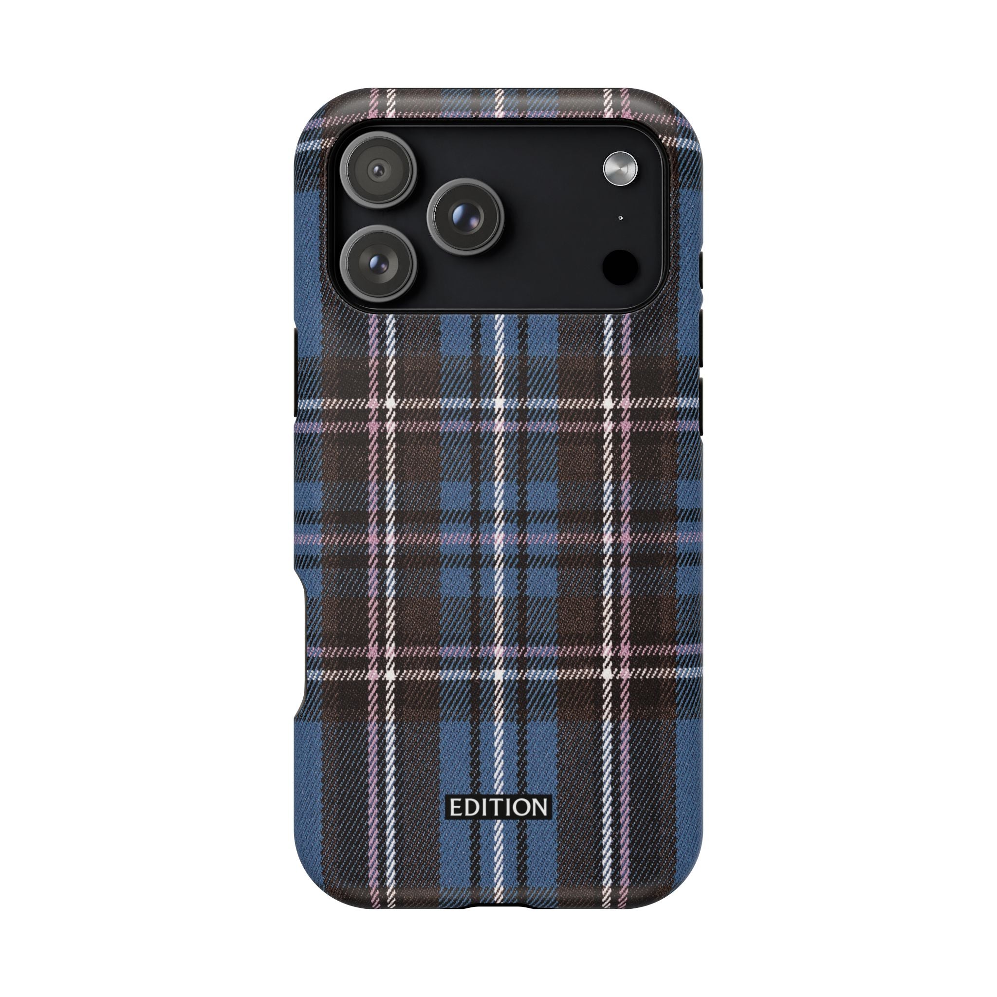 Blue and Pink Plaid Case