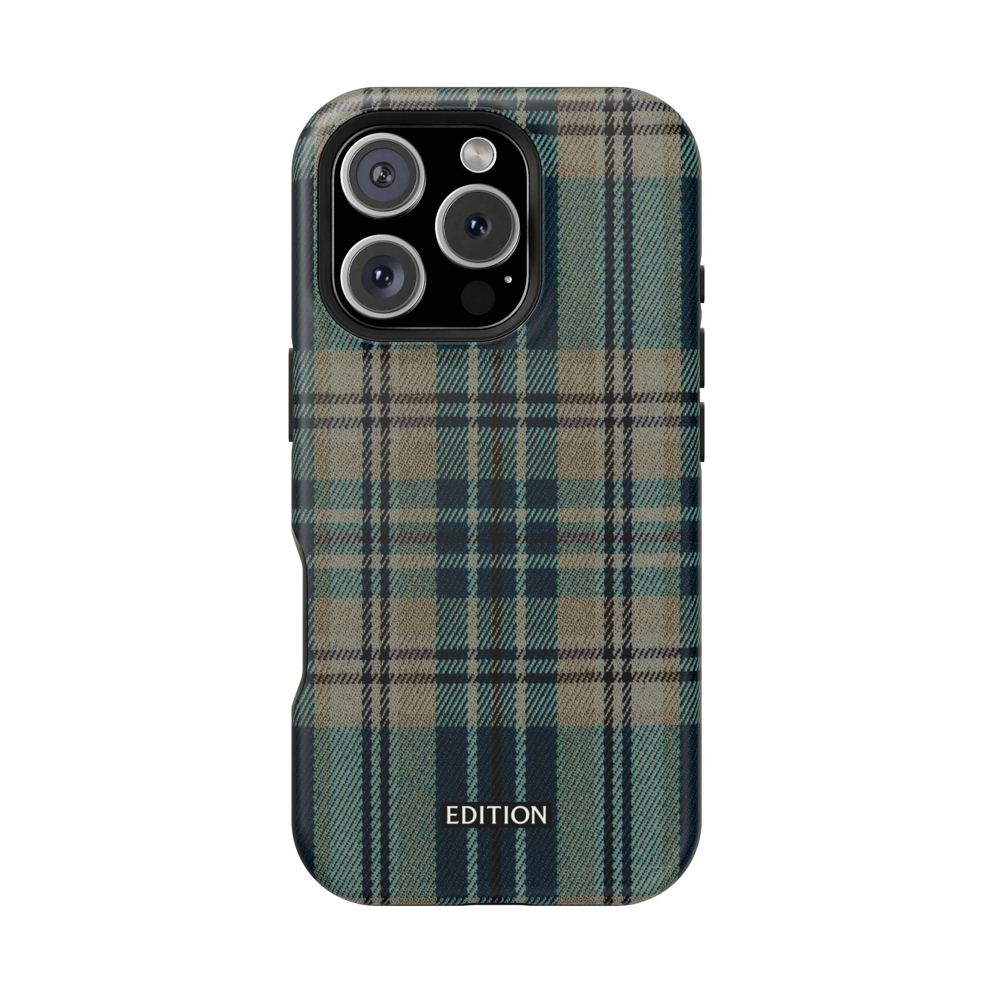 Green and Blue Plaid Case