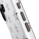 Pink and White Star Case